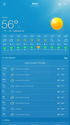 Weather android App screenshot 1