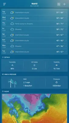 Weather android App screenshot 2